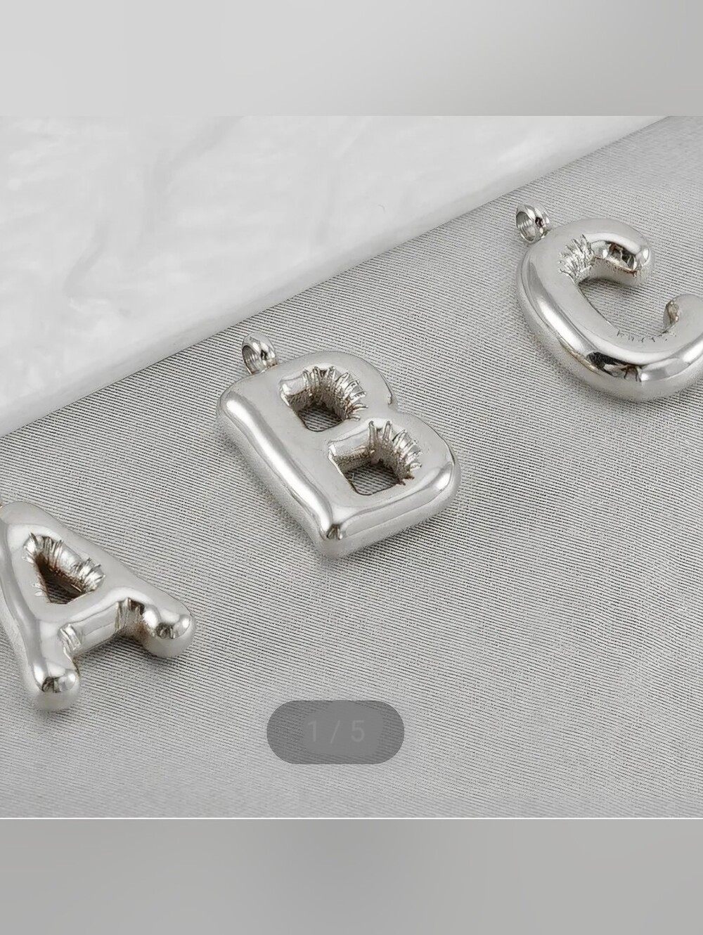S Charm Stainless Steel - Picture 10 of 12